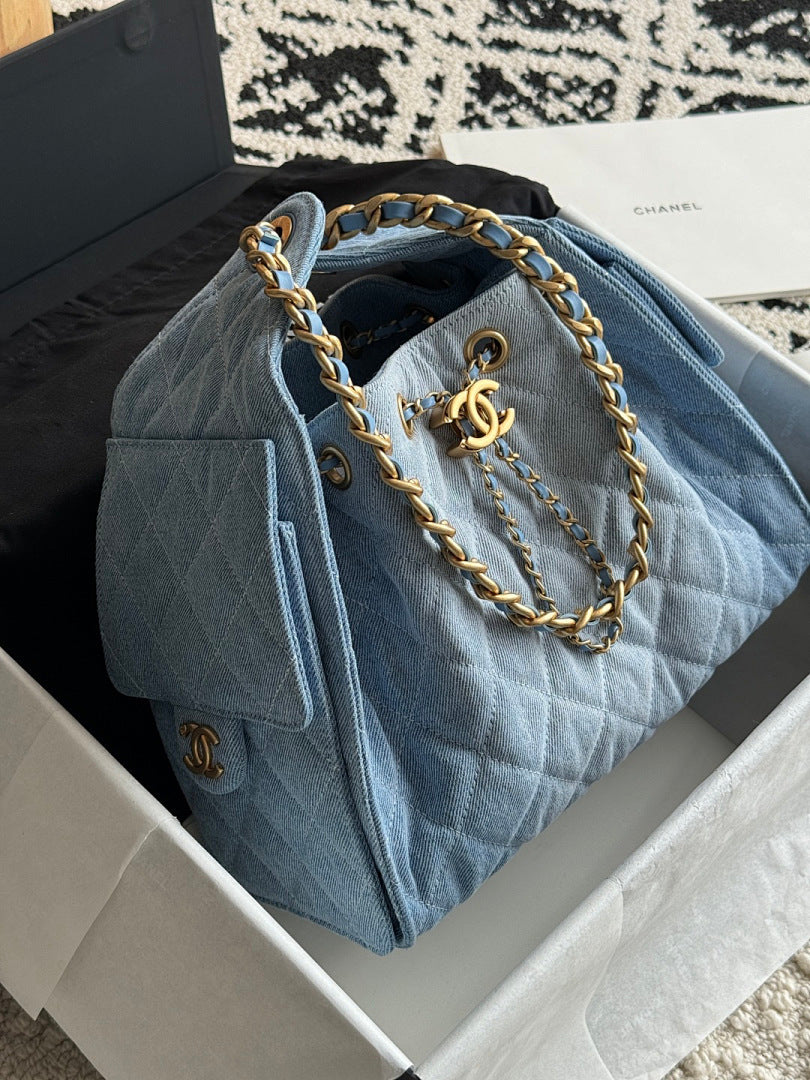 Bolsa Hobo Chanel 25 Denim