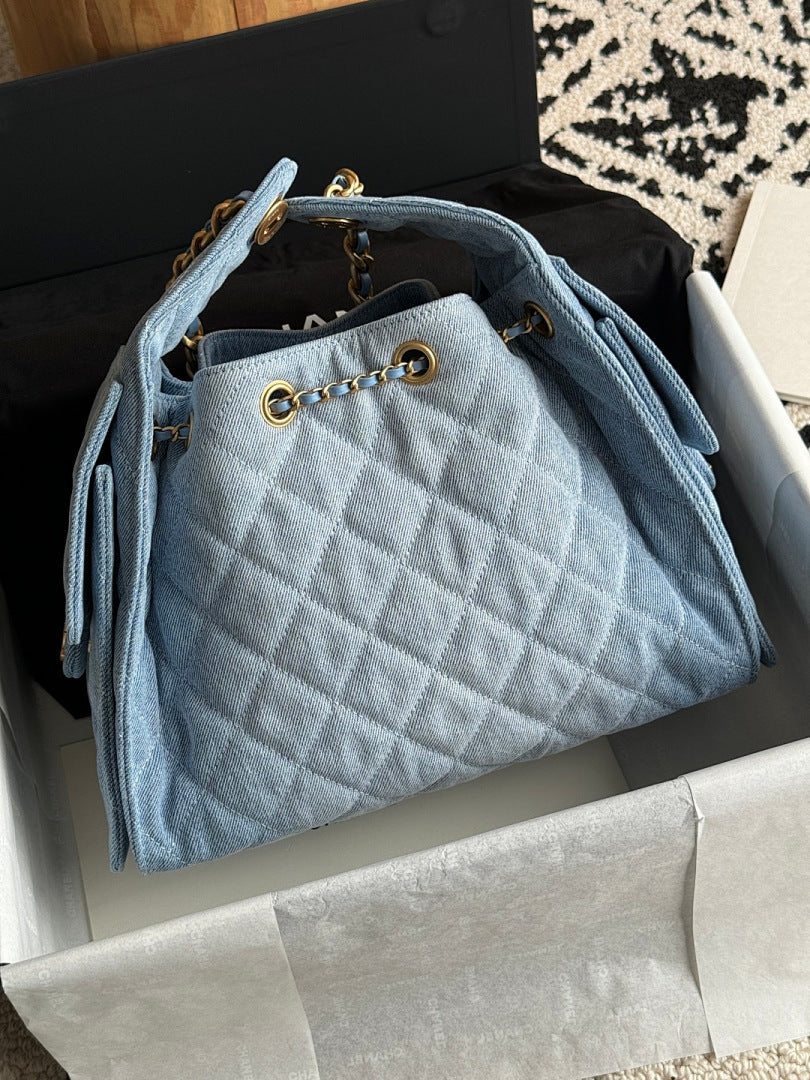 Bolsa Hobo Chanel 25 Denim