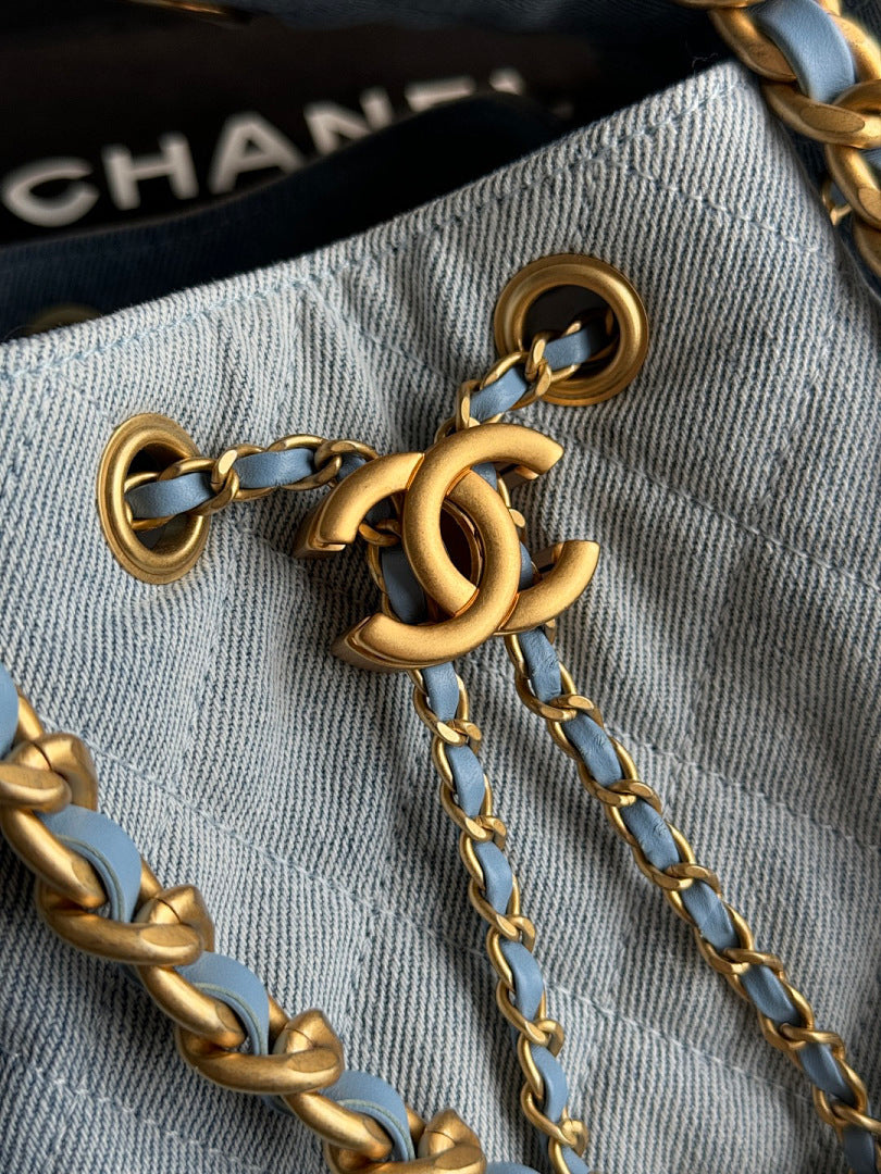 Bolsa Hobo Chanel 25 Denim