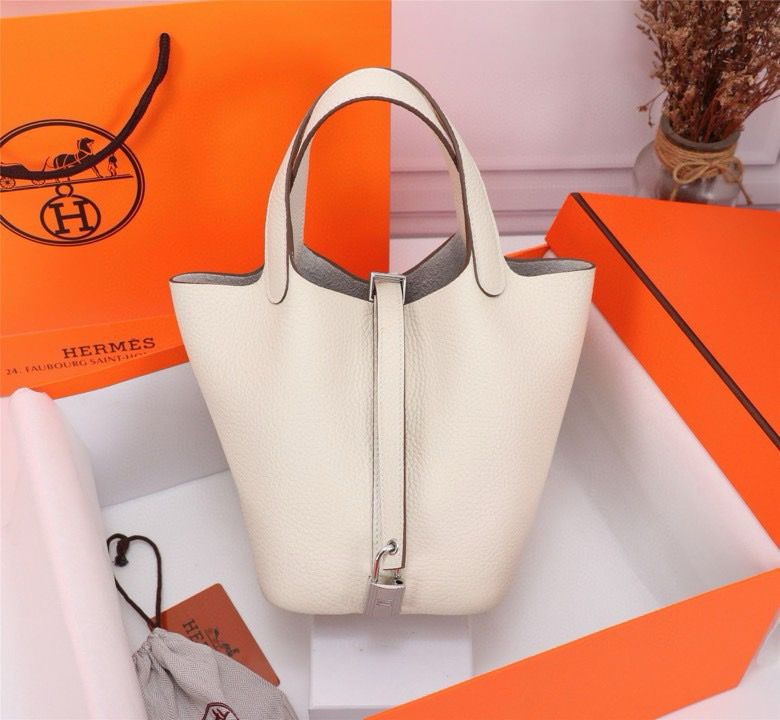 Bolsa Hermes Picotin 18 White