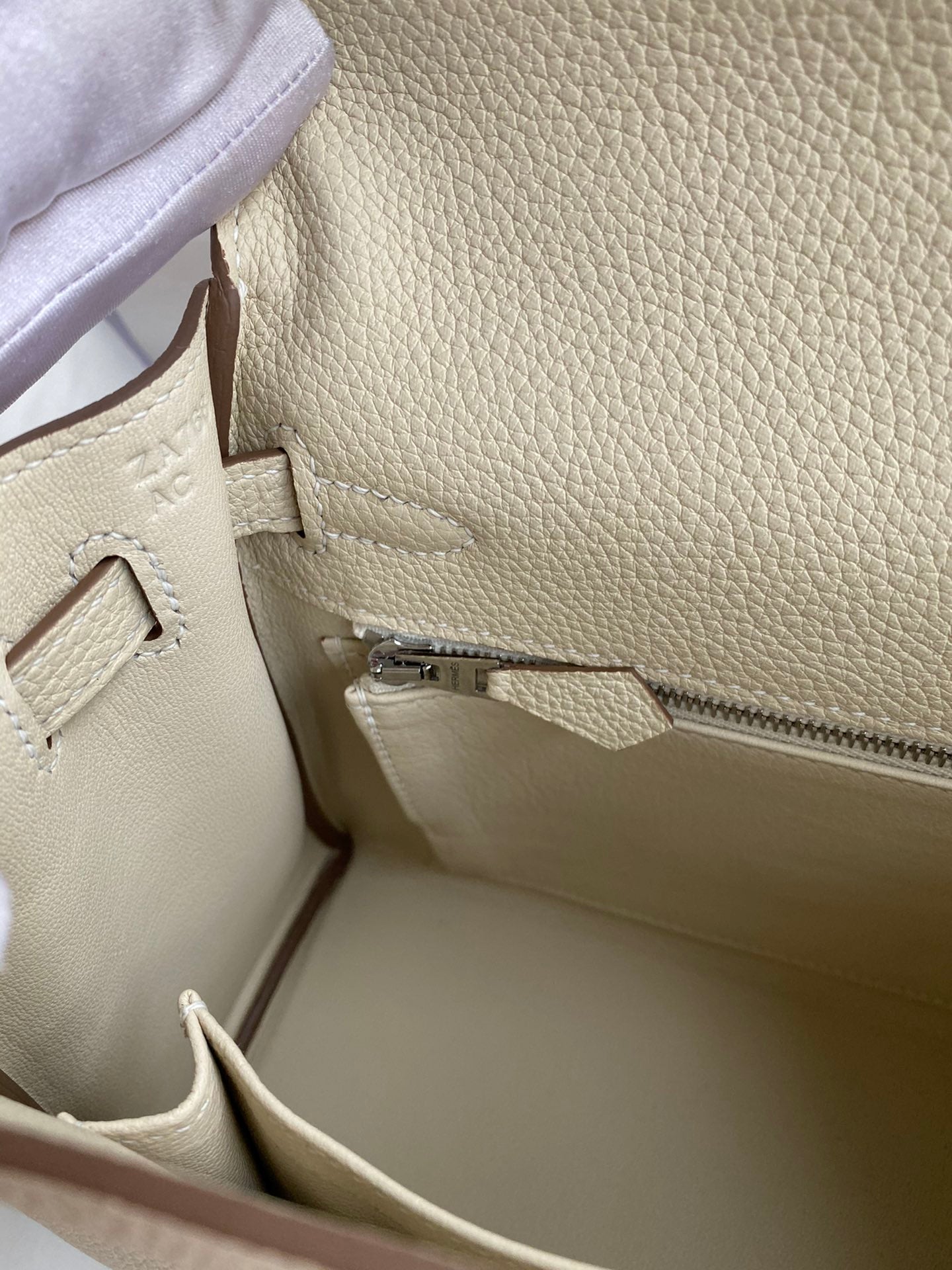 Bolsa Hermes Kelly Off White 25cm