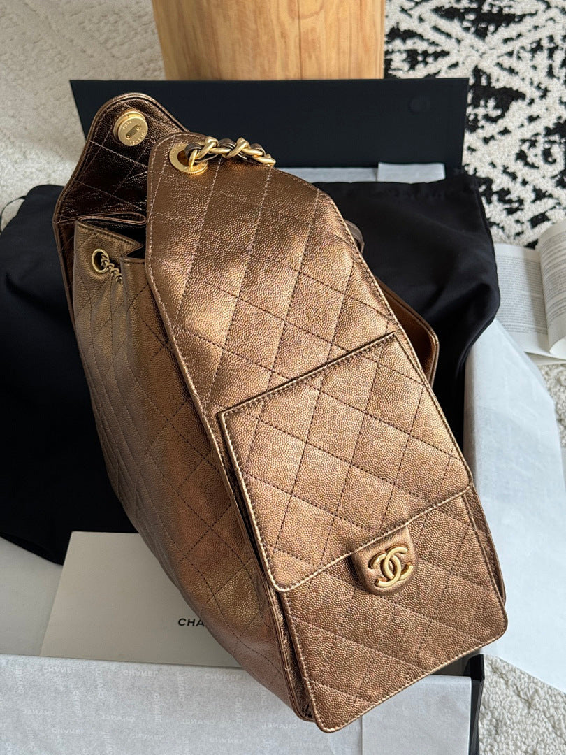 Bolsa CHANEL 25 Large Bronze