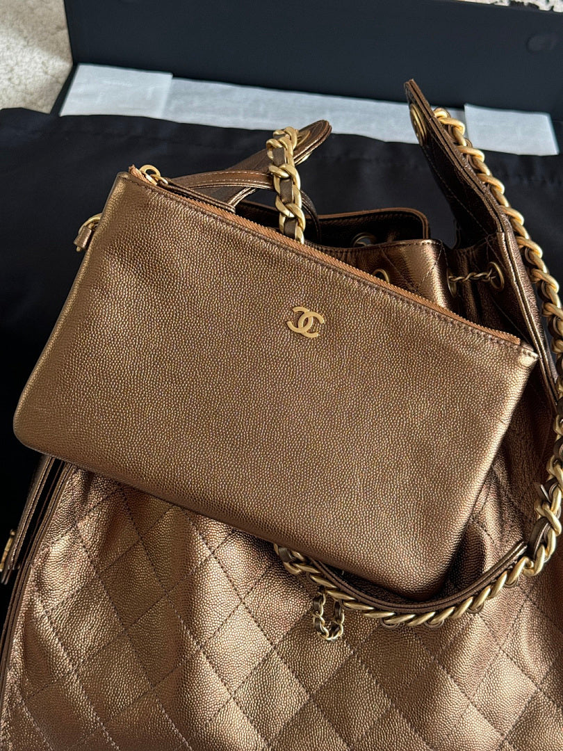 Bolsa CHANEL 25 Large Bronze