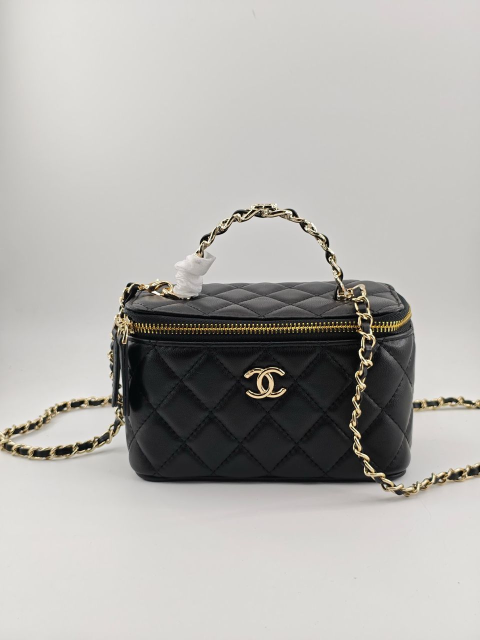 Bolsa Chanel Black Gold