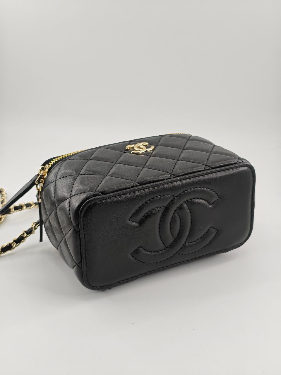 Bolsa Chanel Black Gold