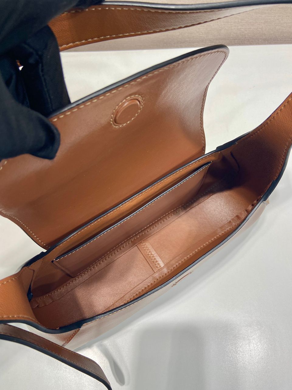 Bolsa de ombro Prada Arqué