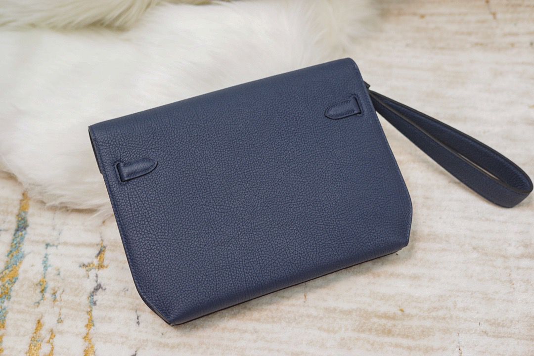 Bolsa Hermes Kelly Dépêches 25 Navy
